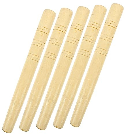 HANABASS 5pcs Wooden Handles Garden Tool Replacement Set Beech Wood 28cm Suitable for Hoes Shovels and Hand Tools Gardening Accessories
