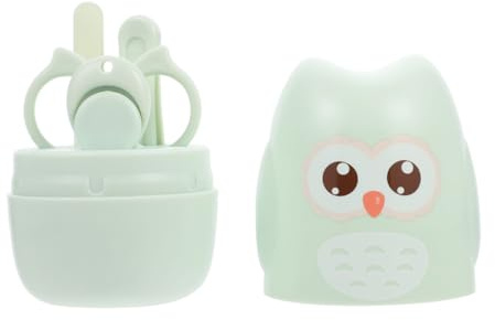 UKCOCO Kit de Coupe-ongles Sécurité et Polissage pour Bébé Manucure Sûre et Douce en Acier Inoxydable et Abs Ensemble Complet pour Garçon et Filles