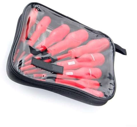 Lot de 9 tournevis isolés avec embouts magnétiques pour électriciens, fente et tête cruciforme 1000 V haute tension, outils en acier pour la maison et Ga