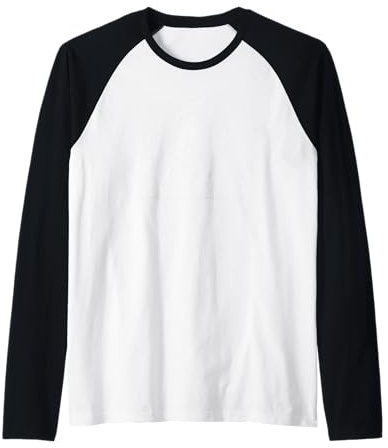 Fiori di Giglio Giapponese Line Art - Hokusai Inspired Botanical Maglia con Maniche Raglan