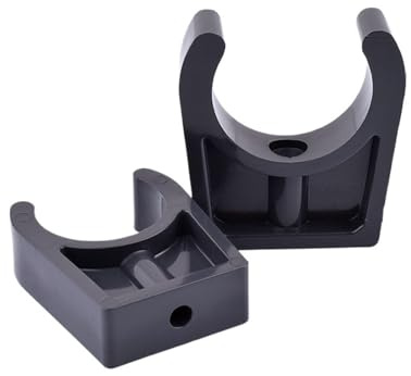 PVC Water Pipe Clamps Clips, PVC Water Pipe Clamp 20-63mm Pack of 2-20 pcs(Inner Dia 25mm,2pcs)
