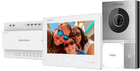 Kit de Videoportero Hikvision 2 Hilos 2MP WiFi IP65 - DS-KIS705EY