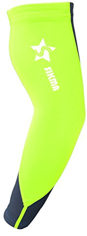 Sikma Manguitos calentadores de brazos para ciclismo, protección solar UV, mangas de licra, verde, L-XL