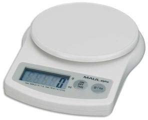 MAUL Alpha-Briefwaage, elektronisch, 5 kg, Weiß