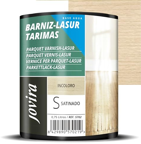 JOVIRA PINTURAS LASUR PROTECTOR TARIMAS al Agua Satinado. Decora y protege maderas de exterior (750 Mililitros, Incoloro)