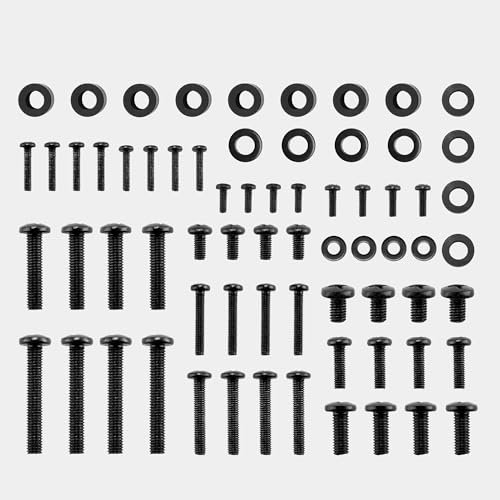 VonHaus - Universal TV Mount Screws Kit Hardware Compatible with Most TVs, Monitors up to 80'' Includes M4, M5, M6 & M7 Screws, Spacers and Washers, Works with Most Wall Brackets and Stands 68pc