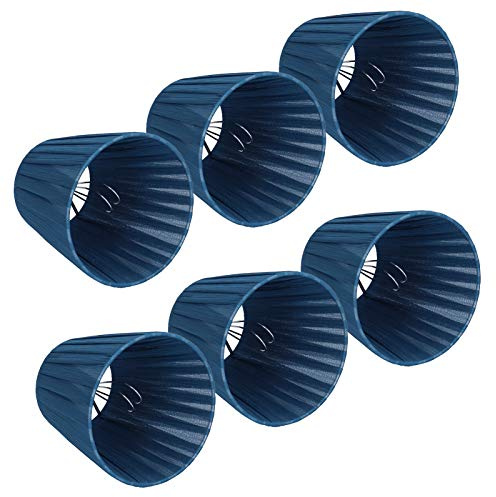 lyrlody Paquete de 6 Pantallas de Tela Simples y Modernas, Lámpara de Pared para Lámpara de Araña con Pantalla para Luz de Abrazadera de, Lámpara de Pared
