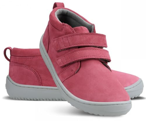 BeLenka Sneaker aus Nubuk Leder in Raspberry Pink Modell Play, Kids Comfort Sohle (Raspberry Pink, EU Schuhgrößensystem, Grundschulkind, Numerisch, M, 28)