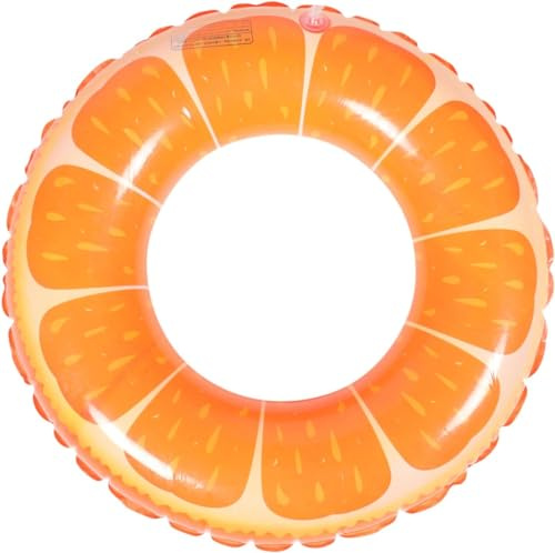 Aufblasbare Schwimmringe Schwimmring Erwachsene Schwimmreifen mit Sommerfruchtmalerei Obst Schwimmring PVC Lampe Pool Kleinkind Strand Sommer Wasser Schwimm Pool Ring