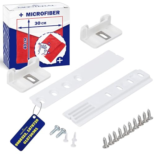 2 Set Integrated Fridge Door Sliders 9086322 for Liebherr 1878720 for Miele | and 015730361 for Smeg - Kit Includes a Microfibre Cloth – MONTERAL
