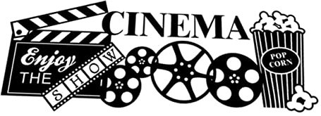 HOMOCONO Kino Wandtattoo Selbstklebend Abnehmbarer Pvc-poster Aufkleber Mit Film Popcorn-motiv Dekorativer Wandaufkleber Für Wohnzimmer Schlafzimmer Kreative Heimkino Wanddeko