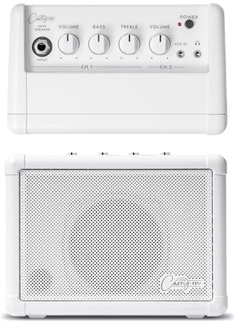 Carry-on Mini-Lautsprecher, kompakt, 3 Watt, tragbarer Mini-Combo-Verstärker für Gitarre, Bass, Keys, elektronische Trommeln und Gesang