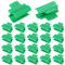 M METERXITY 100-Pezzi Morsetti Serra per Tubo PVC 3/4 Pollici, Morsetti per Pellicola Serra Clip Rete Ombreggiante per Rete Giardino/Copertura a Fila/Pellicola Serra [Verde]