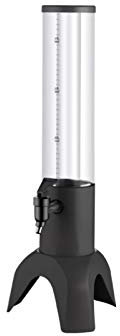 Dispensador de torre de cerveza Dispensador de bebidas cilíndrico, Dispensador de cerveza con escala transparente, grifo y tubo de hielo, Dispensador de cerveza de torre de bebida de vino de jugo de