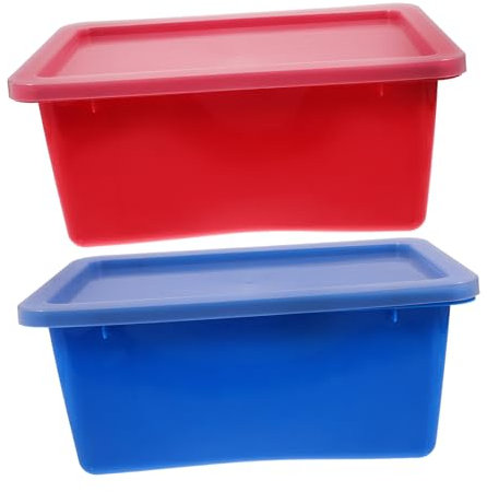 MAGICLULU Stapelbare Kunststoff-spielzeug-aufbewahrungsbehälter für Jungen und Mädchen Aufbewahrungsbox mit Deckel für Das Klassenzimmer Zu Hause