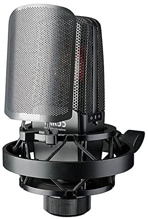 Msuiiixcccc Microphone TAK55 Large Diaphragm Condenser Microphone with Shock Mount and Pop Filter for Vocal Recording, Podcasting, Streaming Suitable for Anchor, Dubbing Studio, Recording, st