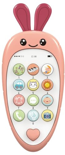 NHQZ 1 pezzo Cellulare Giocattolo per Bambini Giocattoli Educativi,Telefono Giochi Bambini 7 8 10 12 Mesi,Giocattoli Sensoriali per Bambini con Telecomando,Regalo per Ragazze, Ragazzi