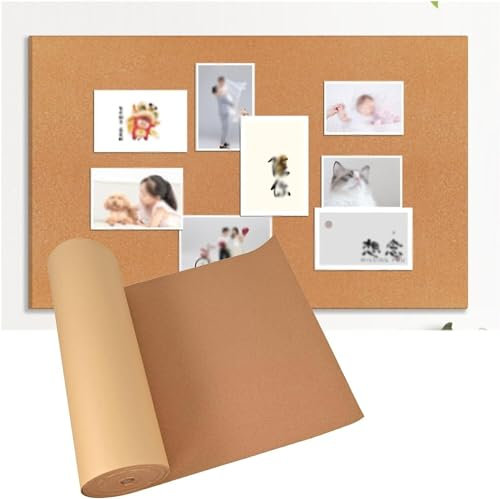 Cork Notice Board, pin board for walls, Self Adhesive Cork Board Roll(1.22x8.20m(6MM))