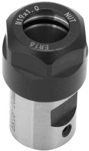 Spannzangenblock-Futterhalter für ER16, Spindelmotorwellen-Spannwerkzeug, Spirallineargewinde, Starke Struktur, Geeignet für Drehmaschinen, Bohr-, Fräs- und Bohrmaschinen (10 mm)