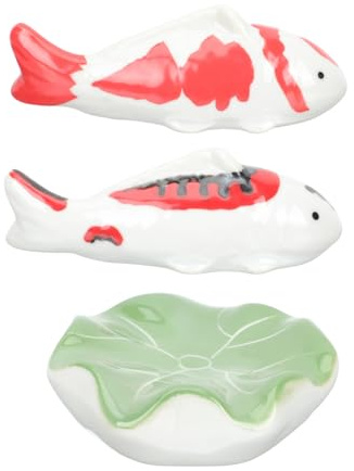 SUPVOX 3 Stück Keramikkugeln Schwimmkugeln für Aquarium und Miniteich Langlebige Realistische Deko aus Hochwertiger Keramik Stilvolle Schwimmende Fischdekoration für Teich und