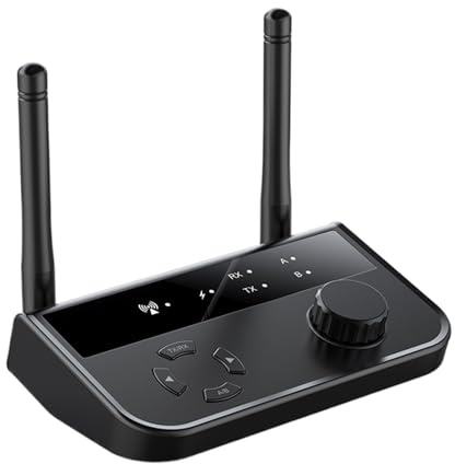 Yulokdwi Émetteur Audio sans Fil - Récepteur Transmetteur sans Fil - Double Connexion Stéréo pour PC Téléphone TV Enceintes Maison Voiture
