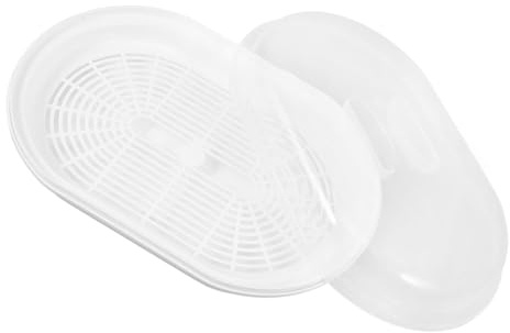 Vaporiera da Microonde Bianca in Plastica per Pesce e Cibo | Cottura a Vapore Delicata, Mantiene Consistenza e Colore, Adatta Agli Anziani