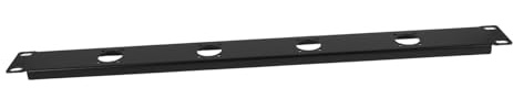 VANZACK Hinged Audio Rack Mount Panel for Xlr Patch Cables Heavy Duty Cable Organizer Desk Management Dust-resistant Wire Management Tray for Network Cabinets and Professional Av Setups