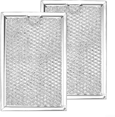 Filtros de horno microondas de malla de aluminio WB06X10359, paquete de 2 para un rendimiento óptimo