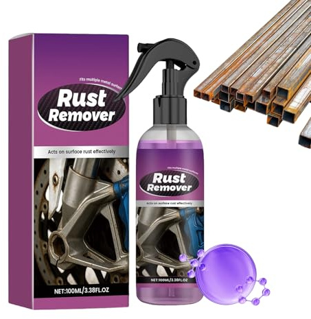 Dérouillant Pour Voiture, 100ml Spray Nettoyant Taches De Rouille, Convertisseur Rouille Peinture Auto Pour Meubles En Métal Jante Voiture Salle De Bain Chassis Marine Machinerie Industrielle