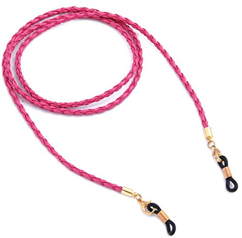Likgreat Brillenkette für Damen, Kette für Lesebrillen, Sonnenbrillen, Brillenhalter rose