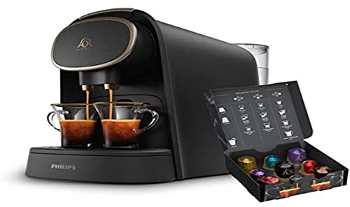 Philips L’OR BARISTA LM8016/90 Kaffeekapselmaschine (2 Tassen System) metallic/matt schwarz