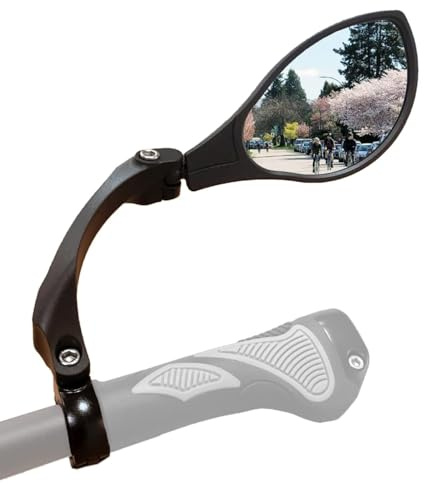 Hafny New Handlebar Bike Mirror, HD Glass Mirror