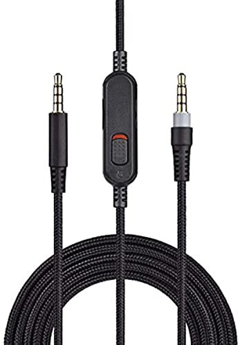 Taoric 3.5mm Replacement Stereo Audio Cable Game Mic Microphone Compatible with -HyperX Cloud Alpha、Logitech Gaming Headsets (2m)