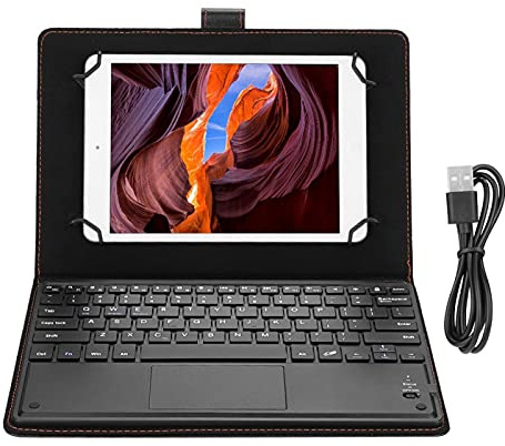 Bluetooth Touchpad Keyboard with Protective Case for 9-10.5in Tablet, Ultra Slim Rechargeable