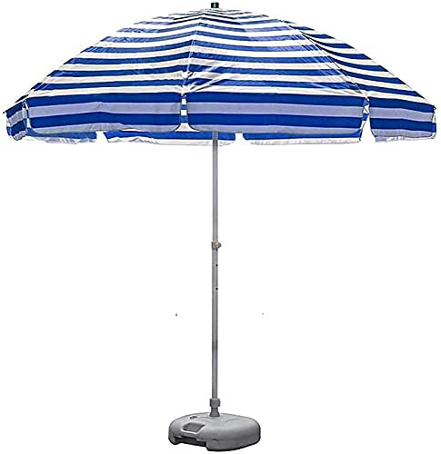 Sombrilla de jardín Sombrillas Sombrilla para Patio al Aire Libre Sombrilla de Mesa de Mercado portátil con Varillas y manivela Resistentes con Base de sombrilla Resistente al Viento Parasol GCSQF21