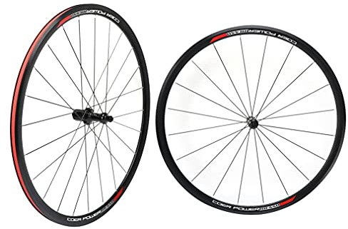 Generic Rennrad-Laufradsatz 700c/29 30 mm V-Bremse, Fahrradfelge, Schnellspanner, 20/24-Loch, gerade Zugnabe, für 7/8/9/10/11-fach Kassette 1
