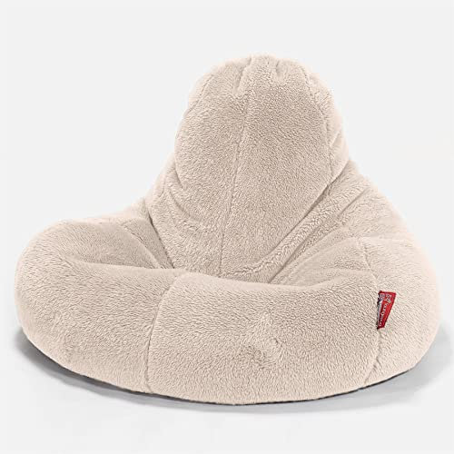 Lounge Pug - Gaming Sitzsack Sessel - Teddy Kunstfell Crème - Ultra LUX - Sitzsack Sesse