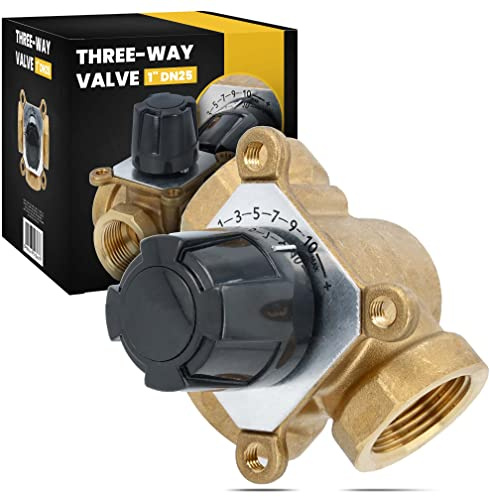 Dreiwege-Mischventil Thermostatische Zentral- und Fußbodenheizungsregelung Einstellung 1'' DN25 Thermostatventil für Wassertemperatur Thermostat Control