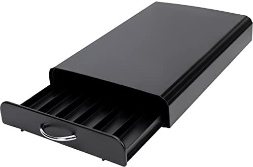 SYSYLY Tiroirs à Capsules Compatible pour Nespresso/Delta q Capsules，Porte Distributeur Dosette Nespresso(60 x capsules).