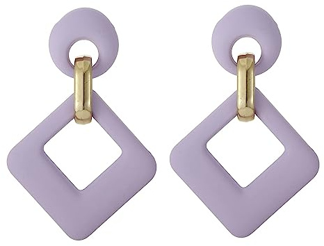 SIXDUTON Pendientes Flamenca Mujer Pendientes de Acrílico Hipoalergenicos Grandes Rectangulares Geométricos Minimalistas De Joyería Para Accesorios de Fiesta, Vida Cotidiana