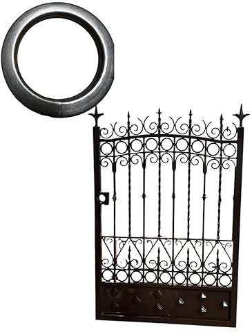 4 Steel Tube Rings, Decorative Ornamental, for Sliding Gate & Fences. 1/2 Thick Square Tubing, Set of 10