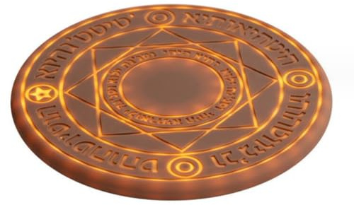 Large Magic Array Wireless Charger, For Mobile Phones Cell of with Qi Certification, Mobile Power with Magic Effect, 10w,Gold