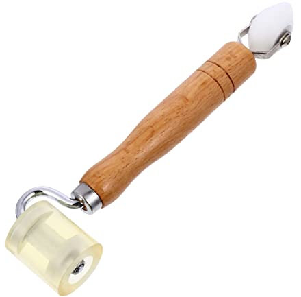 jojofuny Rollenrad Mit Holzgriff Für Tapetenroller Bauwerkzeugsatz Flaches Nahtwalzenrad Effektives Radlager Für Heimwerkerprojekte
