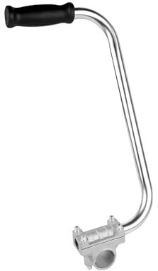 Poignée Coupe Bordure, 39cm Poignée Désherbant avec Pince de Support Alliage d'Aluminium Trimmer Handle pour l'Entretien de la Pelouse l'Aménagement Paysager la Coupe de La Cour