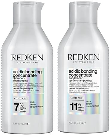 Redken XL Pflegeset für Schutz vor Farbverlust, Konzentrierte All-In-One Formel, Für mehr Glanz und Geschmeidigkeit, Acidic Bonding Concentrate Shampoo 500 ml & Conditioner 500 ml