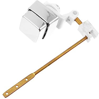 Mikikit 2stücke Seitenmontage Toilettenspülung Knopf Aus Kupfer Hochwertiges Badezimmer-zubehör Einfache Installation Langlebig Und Funktional Für Toiletten Mit Seitlichem Spülhebel