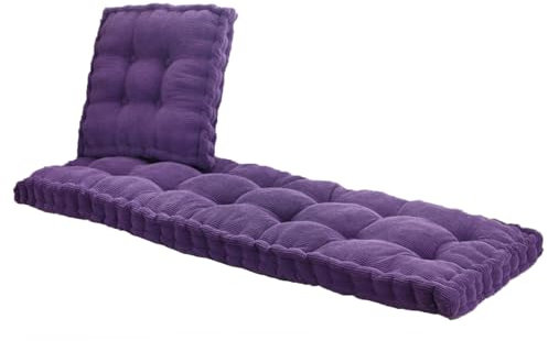 xinwanhong Sitzkissen Bank Outdoor, Sitzkissen Gartenstuhl, 1 2 3 4-Sitzer Bankauflagen Stuhlkissen Bankkissen Für Zuhause, Sitzkissen Für Fensterbank 10Cm Dickes,Purple lila,50x160cm
