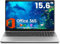 Jumper Notebook 15.6 Zoll HD Display, 4GB RAM 128GB SSD, Laptop Prozessor 5205U, Akku 38Wh, Dual Lautsprecher, Typ C, USB 3.0, Digitaltastatur, Office 365