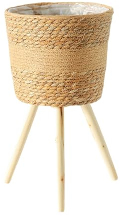 XAGMODSHN Flowerpots for Plant Floor Planter Stand Wooden Basket Home Flower Shelf Rack Indoor Outdoor Garden Farmhouses Decoratio