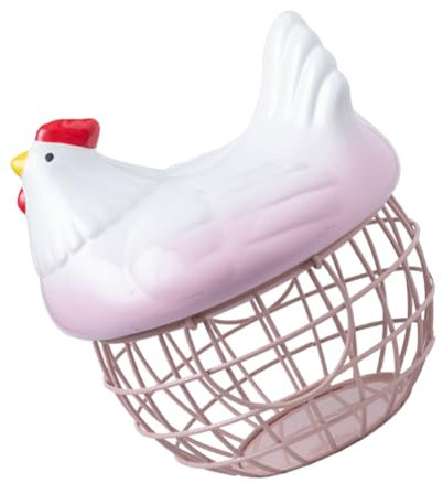MAGICLULU Chicken Shape Egg Storage Basket Decorative Kitchen Food Storage Container